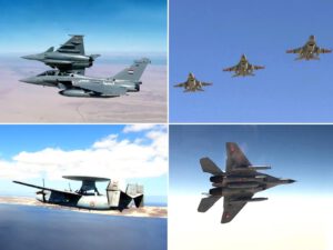 القوات الجوية المصرية والفرنسية تنفذان تدريب جوى عابر بمشاركة حاملة الطائرات الفرنسية ( شارل ديجول )