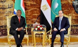 السيسى يناقش هاتفيا ورئيس جنوب افريقيا ملف سد النهضة والقضية الليبية